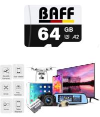 BAFF 64GB MicroSDHC Card Hafıza Kartı 4262396090027 - 1